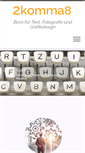 Mobile Screenshot of 2komma8.com